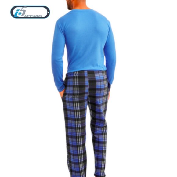 Thermal Sleepwear Fleece Men’s Pajama 2-Piece Set - Picture 3 of 7
